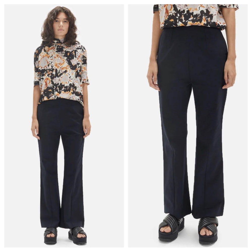 Marni Organic Cotton Drill Black Pants